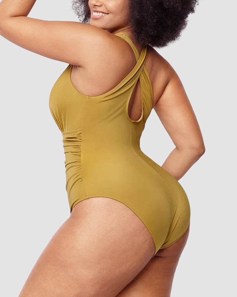 🔥Last Day Special Price £12.99!!💥-👙Smart Sculpt Plunge Swimsuit Flatter Your Figure