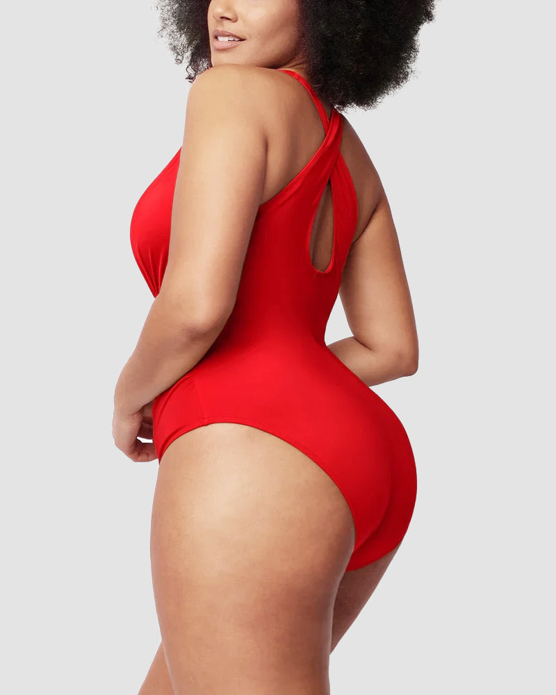 🔥Last Day Special Price £12.99!!💥-👙Smart Sculpt Plunge Swimsuit Flatter Your Figure