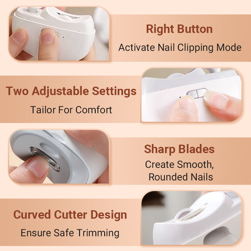 đ Hot Sale 49%OFFđ„3 in 1 Automatic Electric Nail Clipper with PolishingăSafe and convenientă