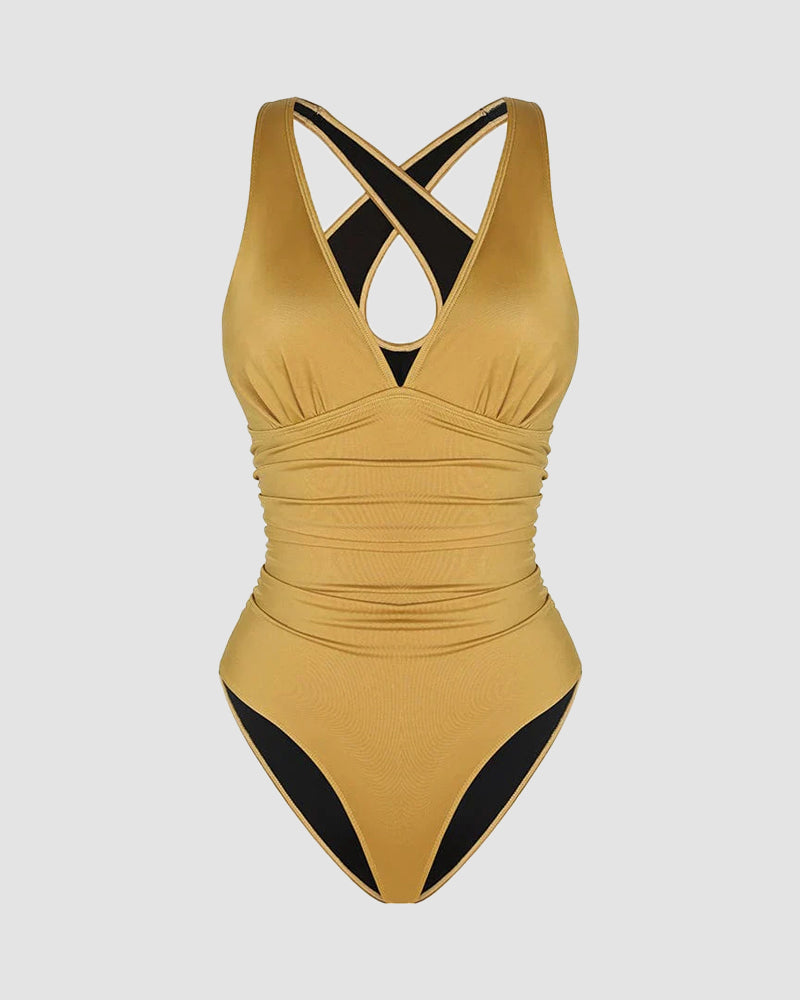 🔥Last Day Special Price £12.99!!💥-👙Smart Sculpt Plunge Swimsuit Flatter Your Figure