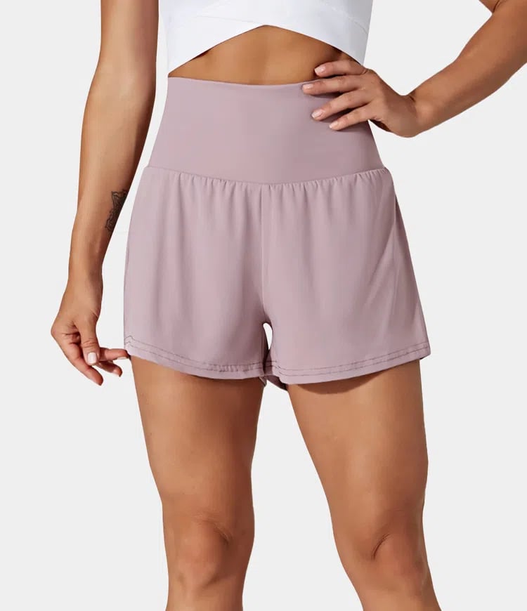 ✨️2025 Hot Sale 49% OFF🥰High Waisted 2-in-1 Yoga Shorts & Side Pockets