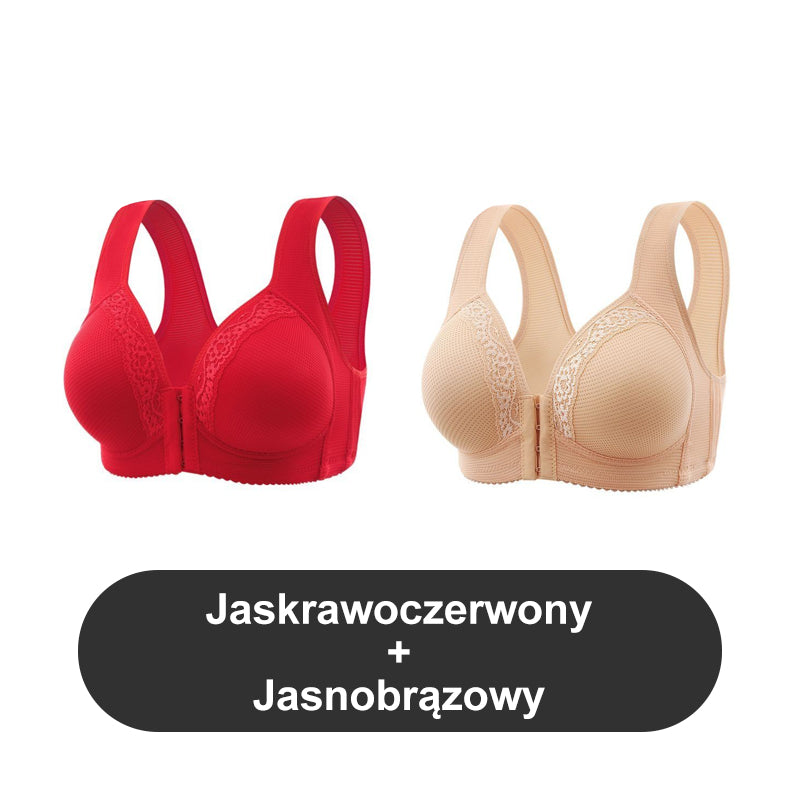 š„Buy 1 Get 1 Freeš„Breathable Front-Closure Plus-Size Bra with Wire-Free Support