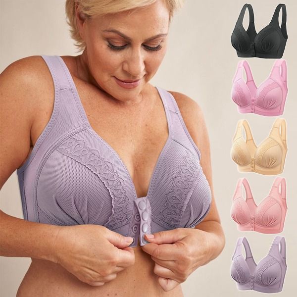 🔥Buy 1 and get 2 free🔥Front button Breathable skin-friendly cotton bra