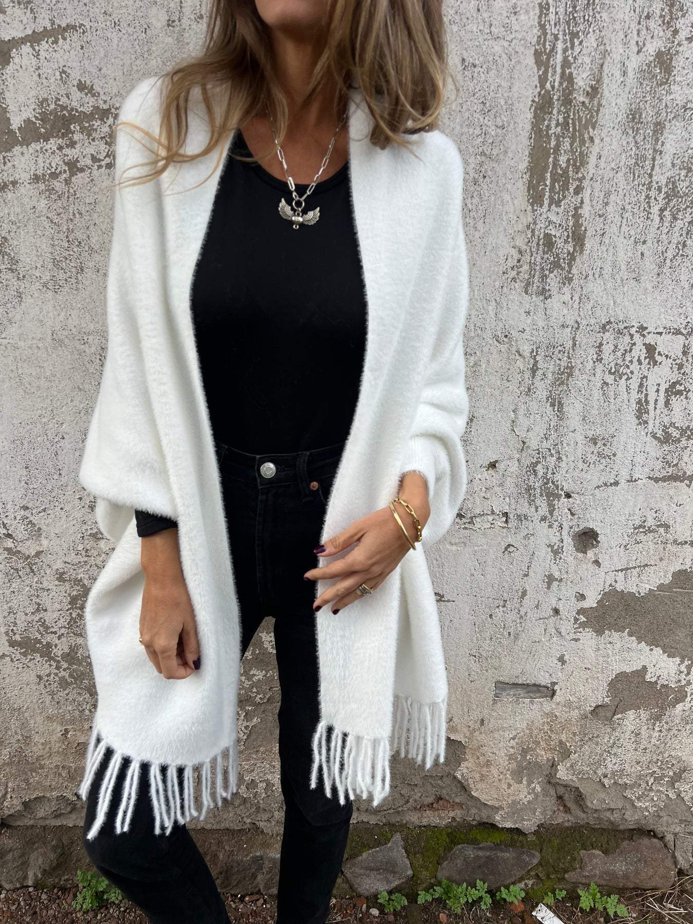 🎁Limited Discount 49%OFF⏳Women's Long Sleeve Casual Tassel Shawl Coat