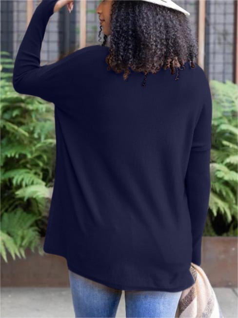 HOT SALE 50% OFF💥LONG SLEEVE THUMBHOLE SWEATER POCKET TUNIC