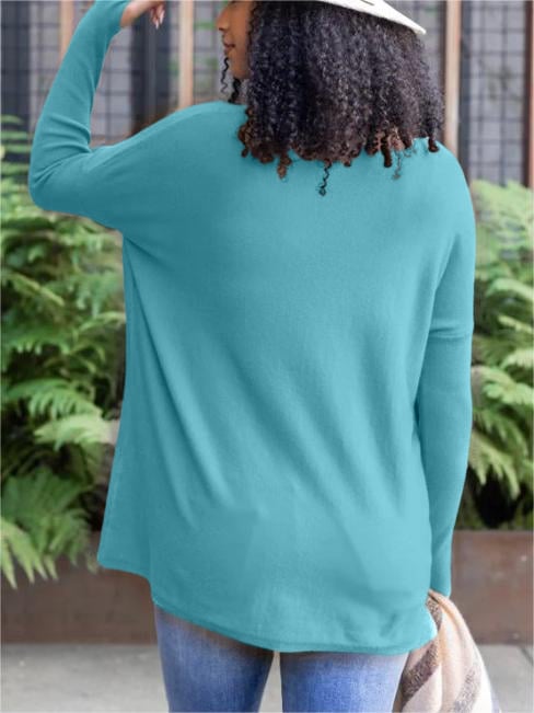 HOT SALE 50% OFF💥LONG SLEEVE THUMBHOLE SWEATER POCKET TUNIC