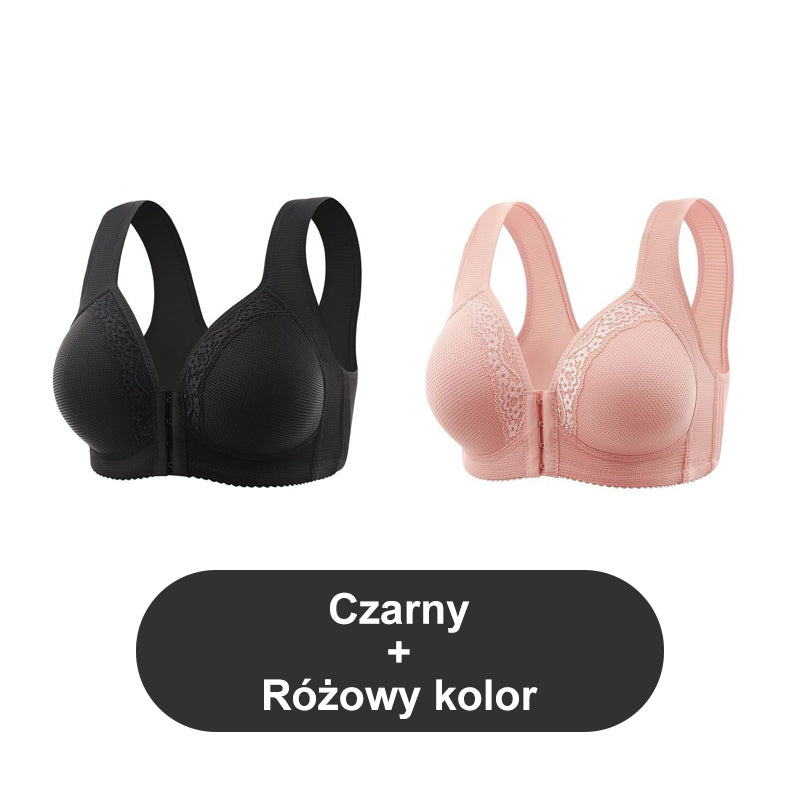š„Buy 1 Get 1 Freeš„Breathable Front-Closure Plus-Size Bra with Wire-Free Support