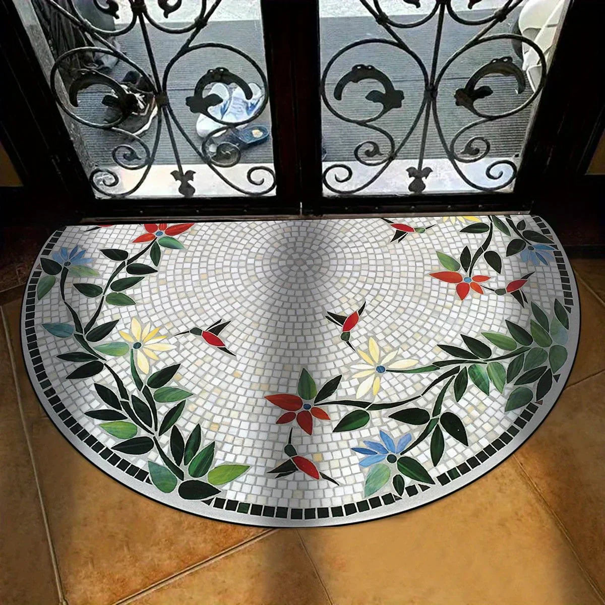 💖Spring Hot Sale 50% OFF💖Boho Style Semicircular Door Mat - Non Slip Soft Floor Carpet