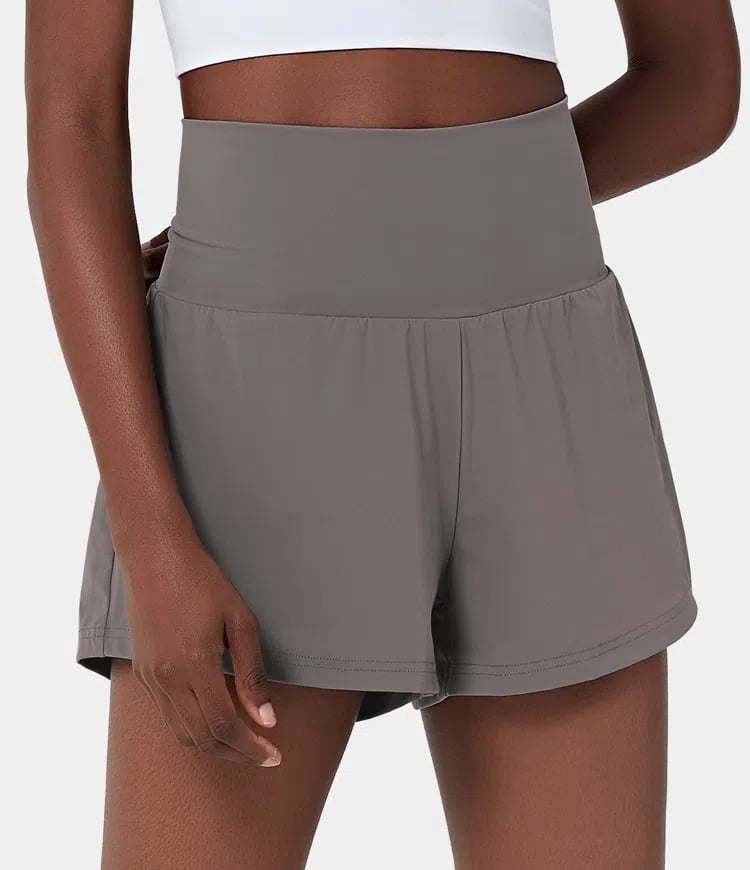 ✨️2025 Hot Sale 49% OFF🥰High Waisted 2-in-1 Yoga Shorts & Side Pockets