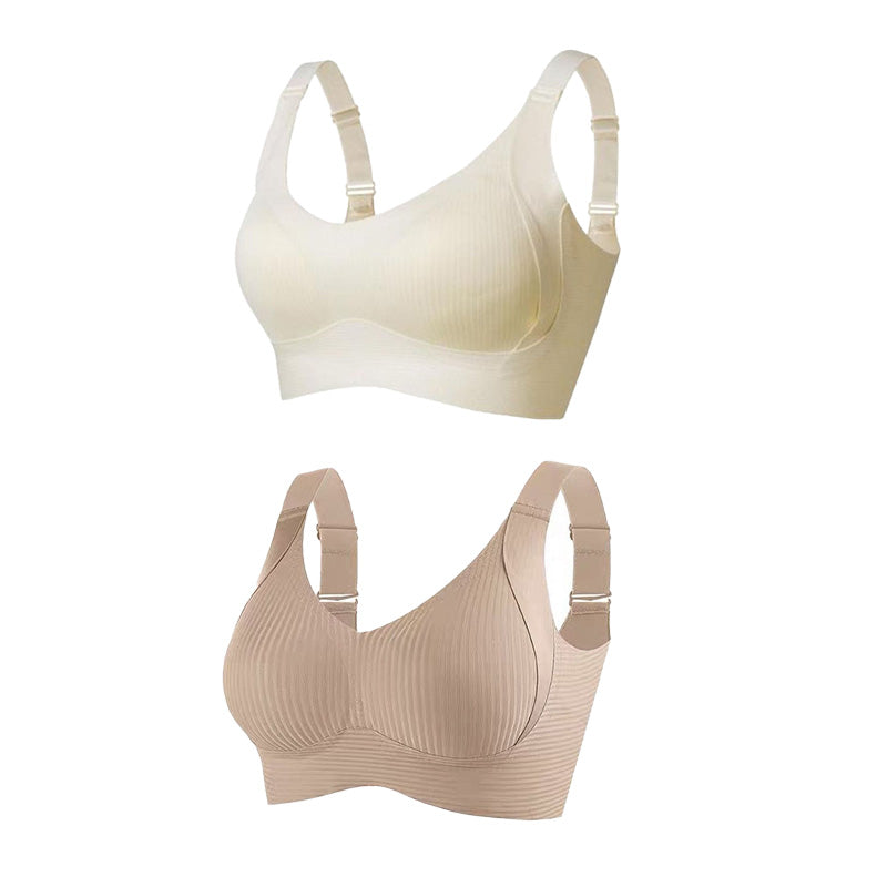 🎁Buy 1 Get 3 Packs💕Women's Ribbed Push Up Adjustable Wireless Bra