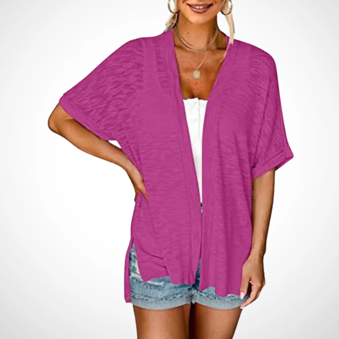 Summer Hot Sale 50% OFF🔥2025 New Stylish Flowy Short Sleeve Cardigan