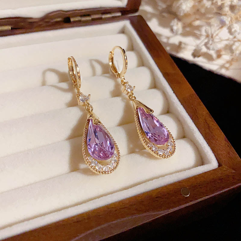 Elegant Crystal Drop Earrings