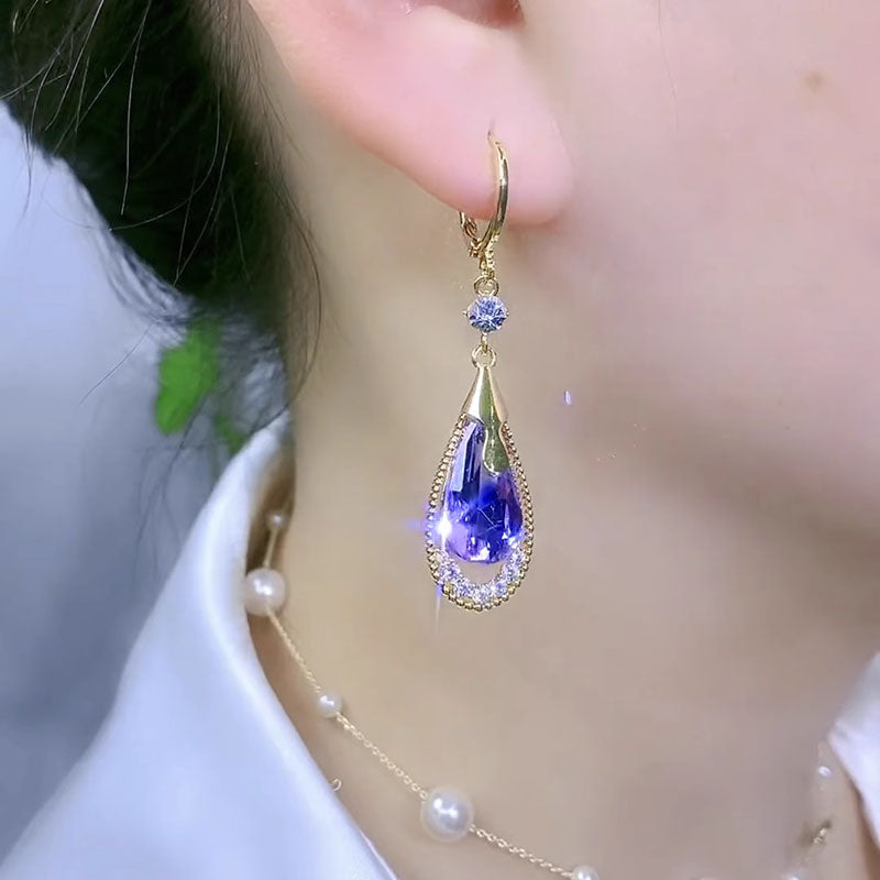 Elegant Crystal Drop Earrings