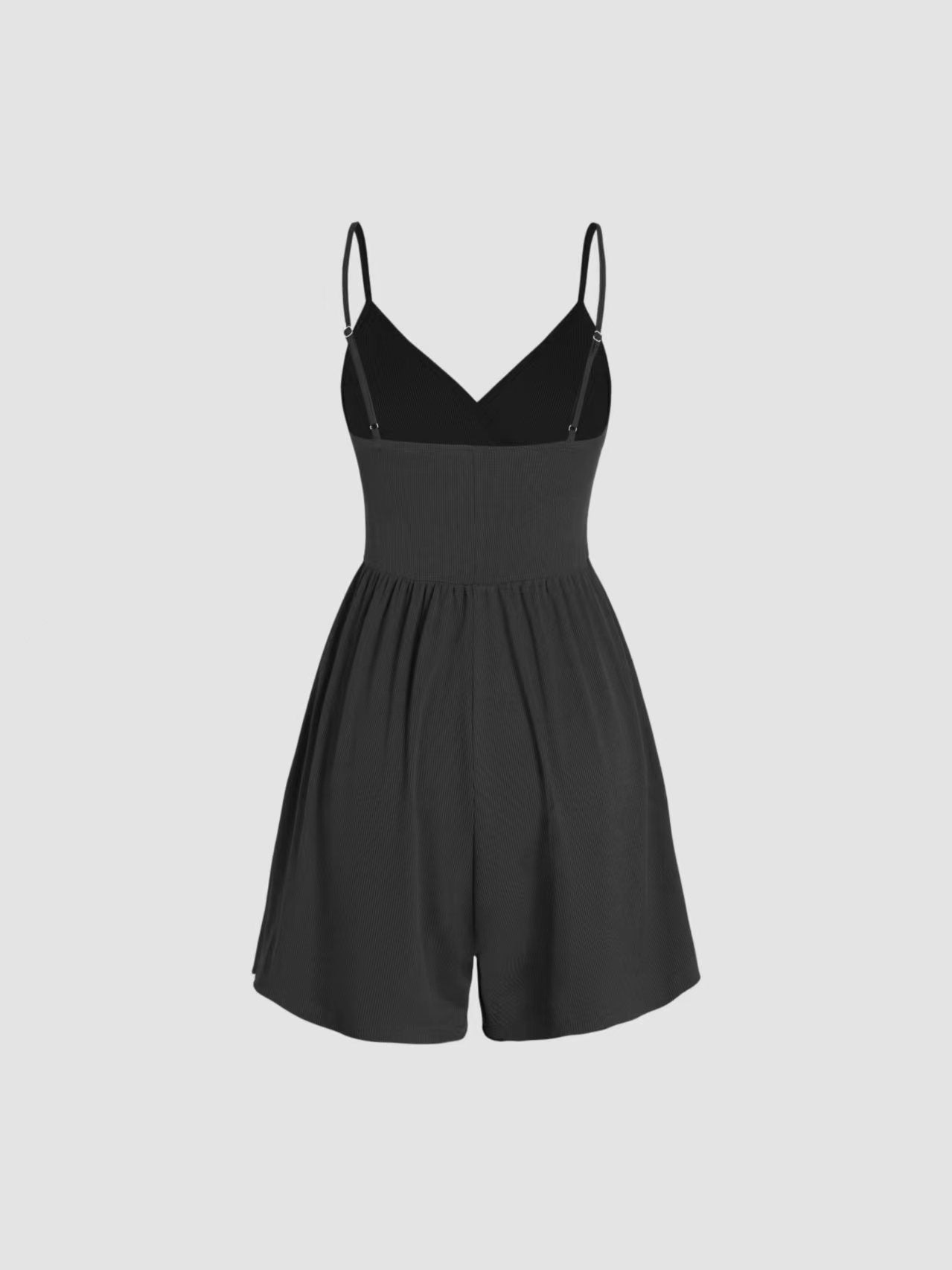 ☀️Summer Essential-Limited Time Low Price💕Women's Casual Adjustable Plain Backless Wrap Cami Romper