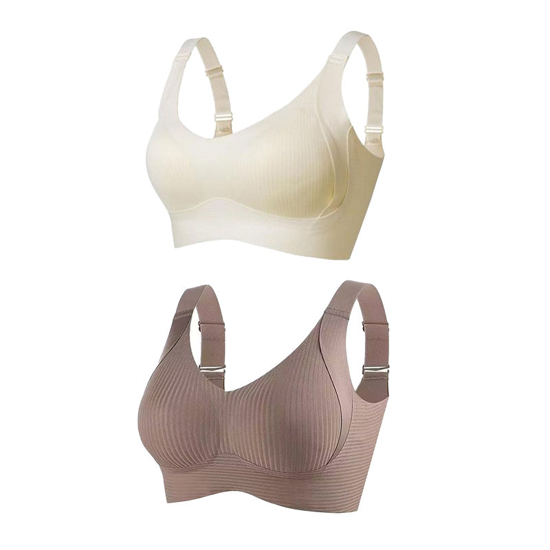 🎁Buy 1 Get 3 Packs💕Women's Ribbed Push Up Adjustable Wireless Bra