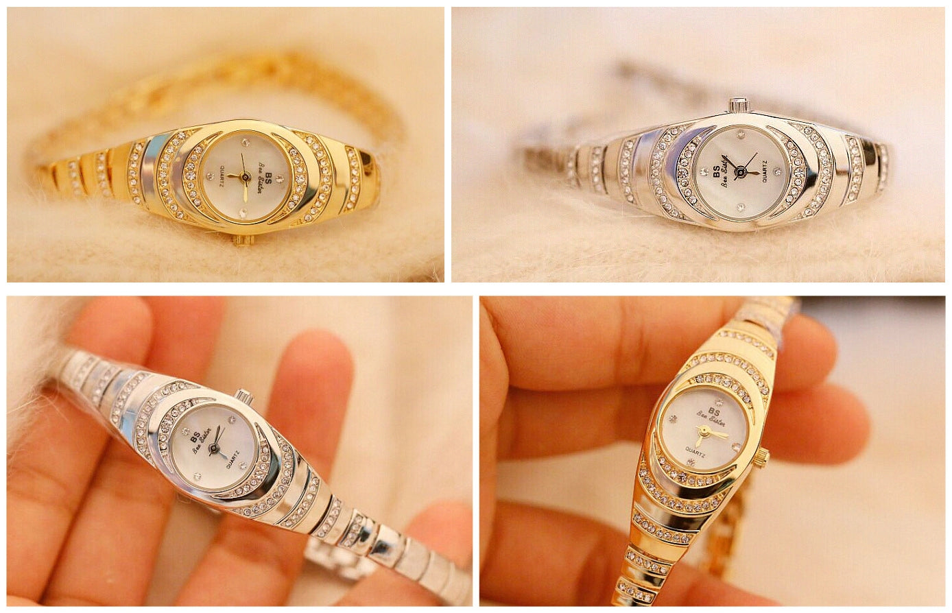 🎁✨😍 Free shipping for orders over $50💎Women’s Rhinestone Bracelet Watch⌚