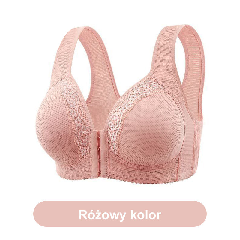 š„Buy 1 Get 1 Freeš„Breathable Front-Closure Plus-Size Bra with Wire-Free Support
