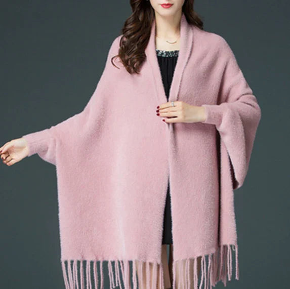 🎁Limited Discount 49%OFF⏳Women's Long Sleeve Casual Tassel Shawl Coat