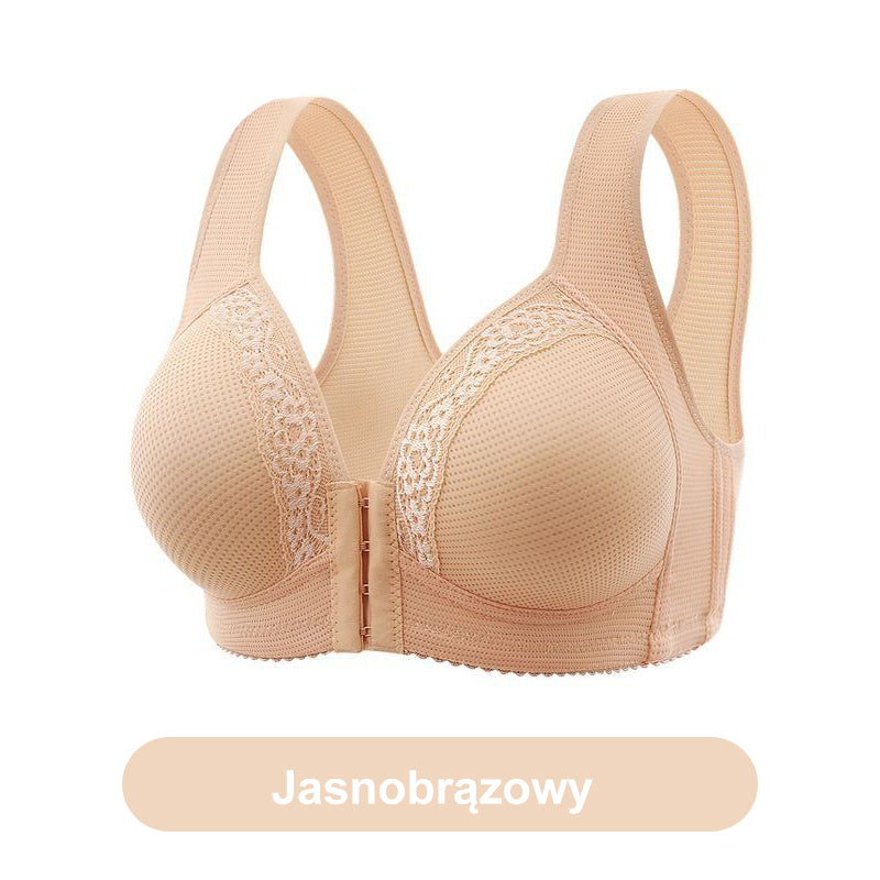 š„Buy 1 Get 1 Freeš„Breathable Front-Closure Plus-Size Bra with Wire-Free Support
