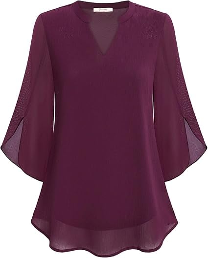 💖LAST DAY SALE 50% OFF💖V-neck chiffon shirt