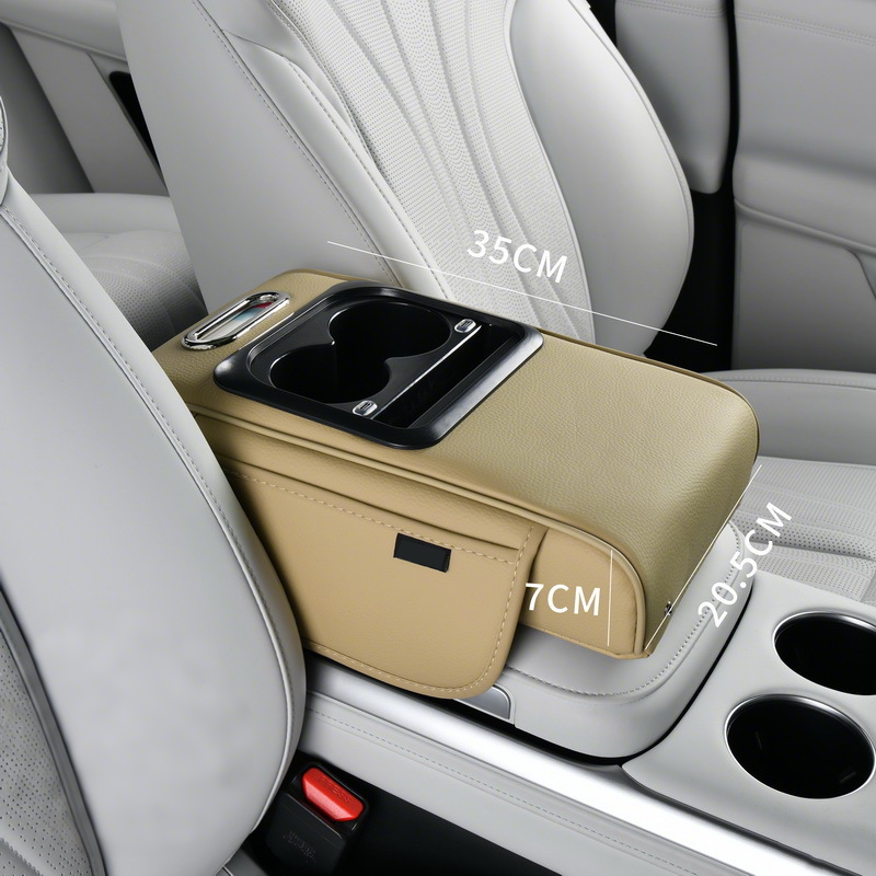 Armrest Storage Box with LED Ambient Lighting