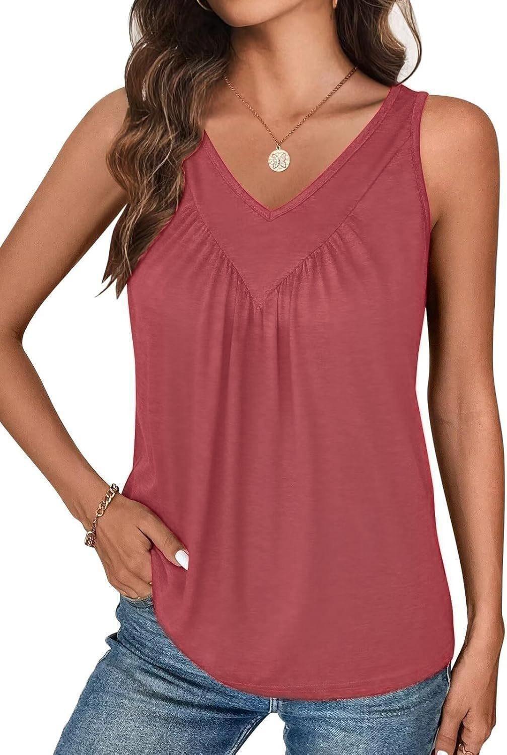 🍃Women's V-Neck Sleeveless Tank Top