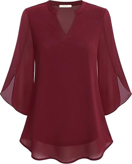 💖LAST DAY SALE 50% OFF💖V-neck chiffon shirt