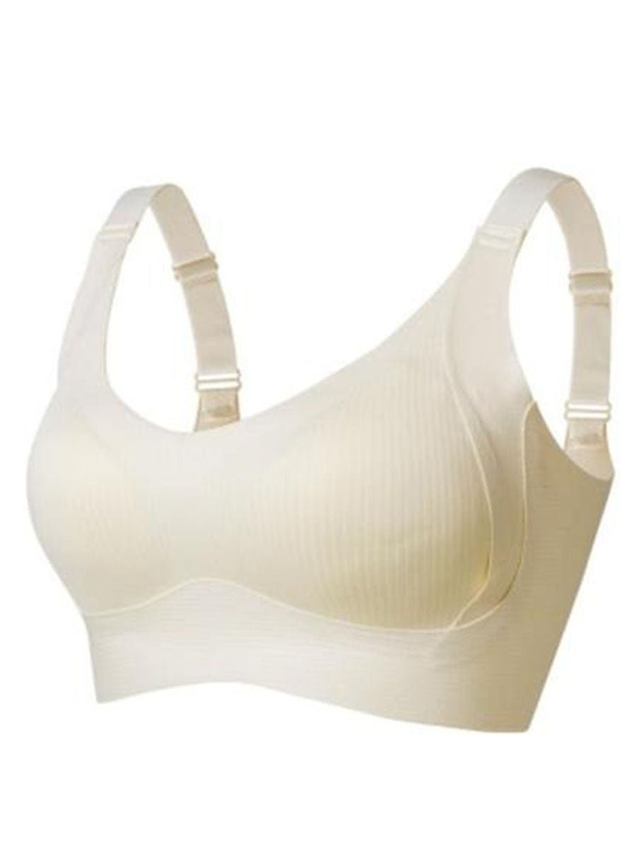 🎁Buy 1 Get 3 Packs💕Women's Ribbed Push Up Adjustable Wireless Bra