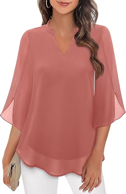 💖LAST DAY SALE 50% OFF💖V-neck chiffon shirt