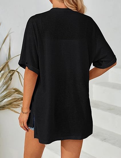 Summer Hot Sale 50% OFF🔥2025 New Stylish Flowy Short Sleeve Cardigan