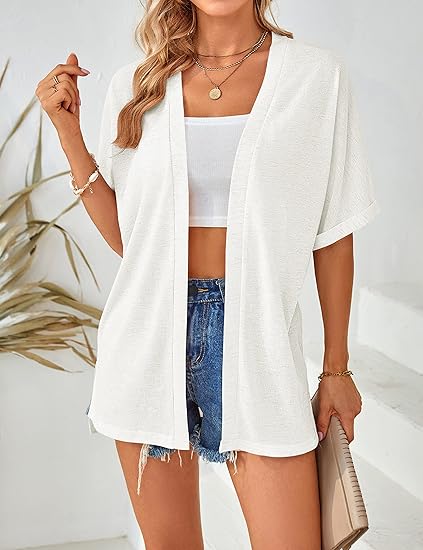 Summer Hot Sale 50% OFF🔥2025 New Stylish Flowy Short Sleeve Cardigan