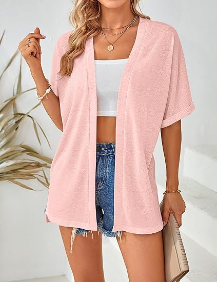 Summer Hot Sale 50% OFF🔥2025 New Stylish Flowy Short Sleeve Cardigan