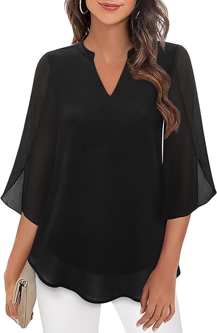 💖LAST DAY SALE 50% OFF💖V-neck chiffon shirt