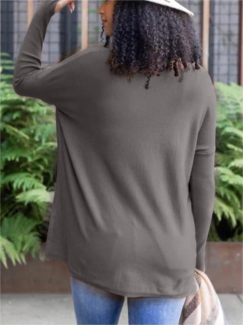 HOT SALE 50% OFF💥LONG SLEEVE THUMBHOLE SWEATER POCKET TUNIC