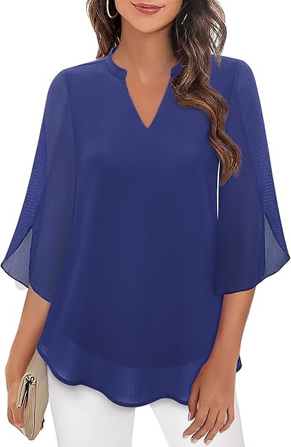 💖LAST DAY SALE 50% OFF💖V-neck chiffon shirt