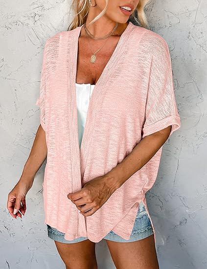 Summer Hot Sale 50% OFF🔥2025 New Stylish Flowy Short Sleeve Cardigan