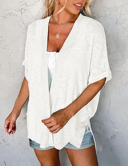 Summer Hot Sale 50% OFF🔥2025 New Stylish Flowy Short Sleeve Cardigan