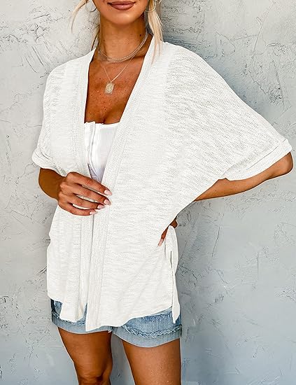 Summer Hot Sale 50% OFF🔥2025 New Stylish Flowy Short Sleeve Cardigan