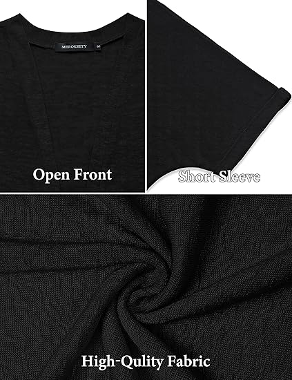 Summer Hot Sale 50% OFF🔥2025 New Stylish Flowy Short Sleeve Cardigan