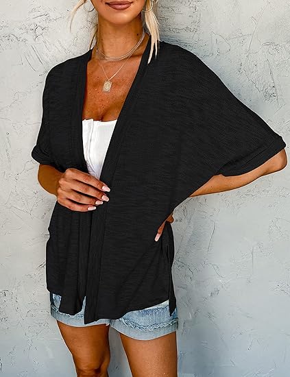 Summer Hot Sale 50% OFF🔥2025 New Stylish Flowy Short Sleeve Cardigan
