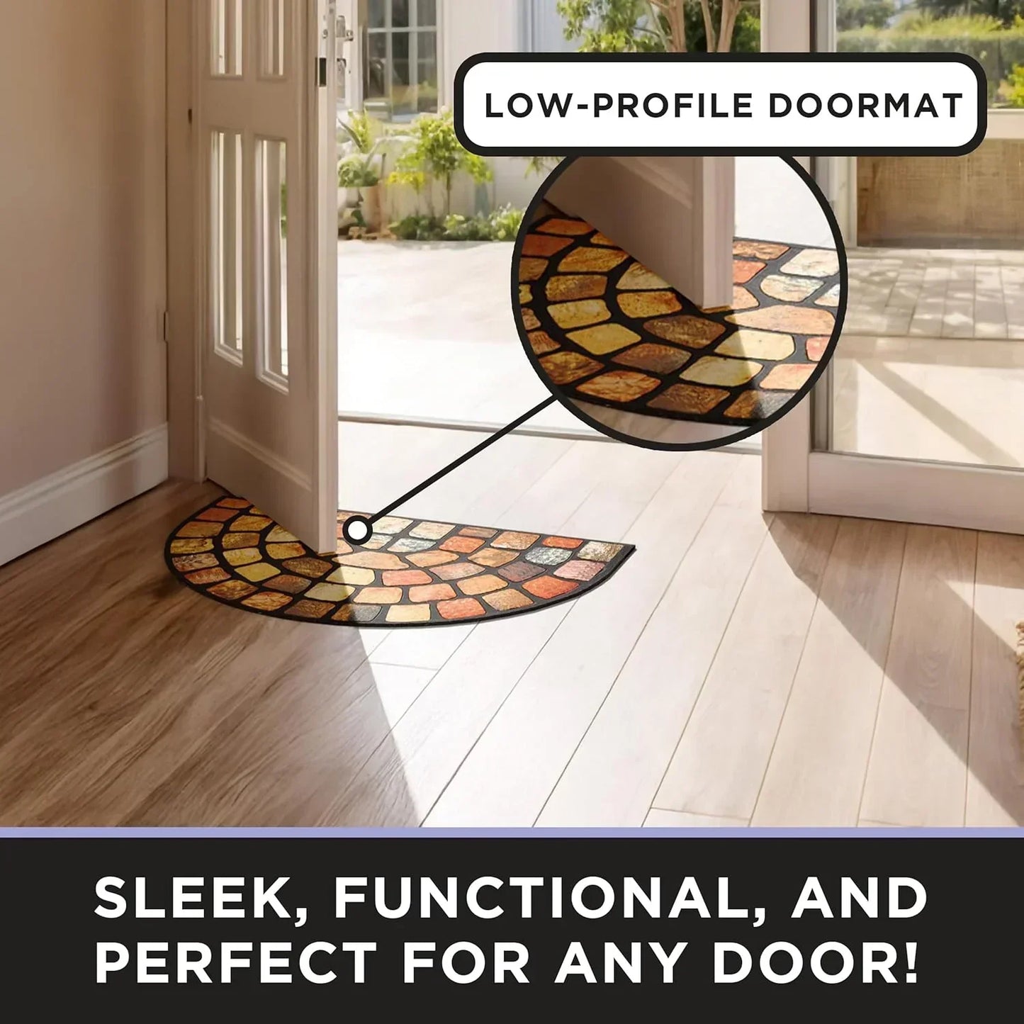 💖Spring Hot Sale 50% OFF💖Boho Style Semicircular Door Mat - Non Slip Soft Floor Carpet