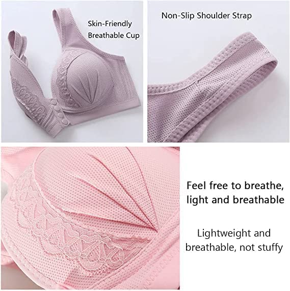 🔥Buy 1 and get 2 free🔥Front button Breathable skin-friendly cotton bra