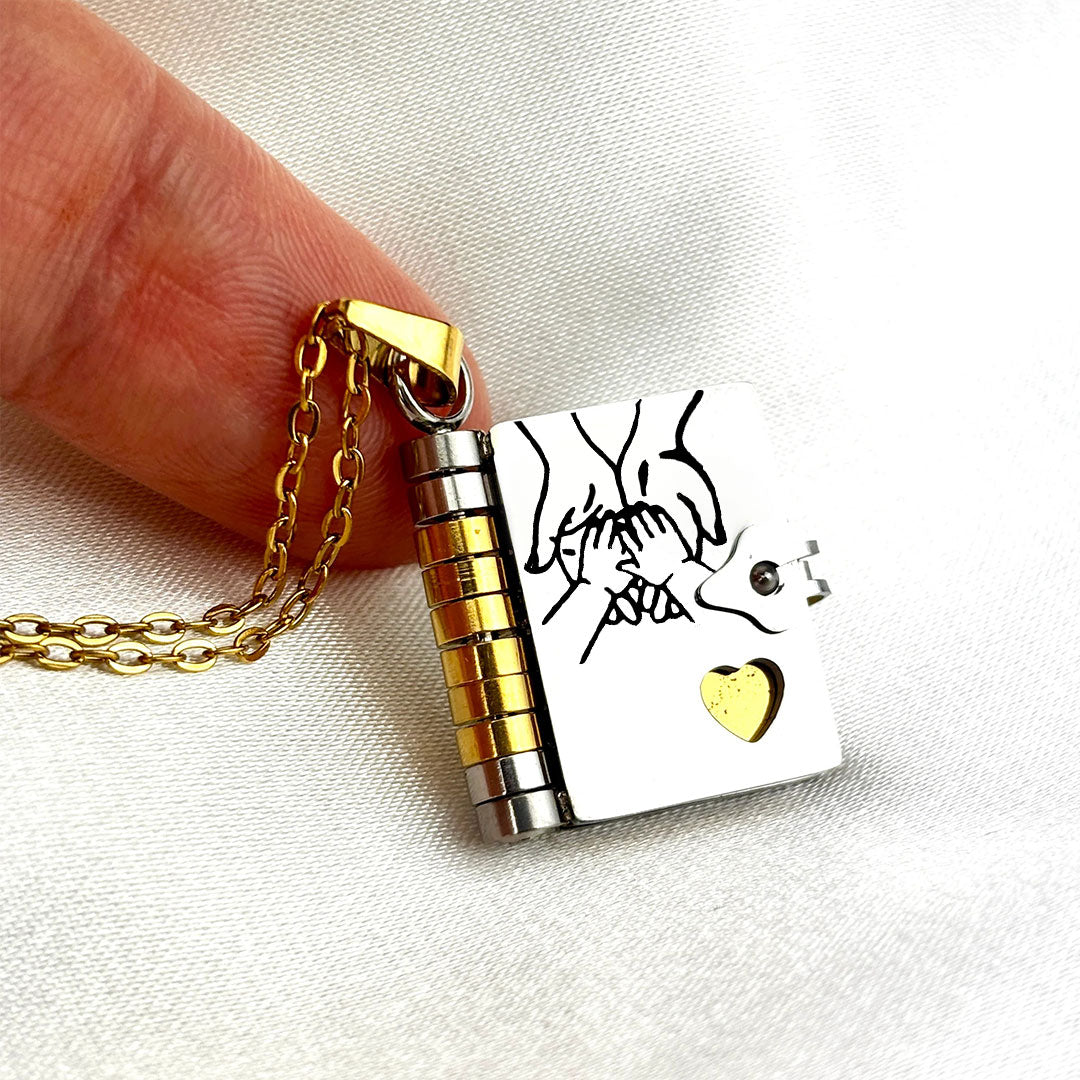 🔥🔥My Little Star Book Necklace for Daughter, Birthday Day Gift Graduation Jewelry of Love