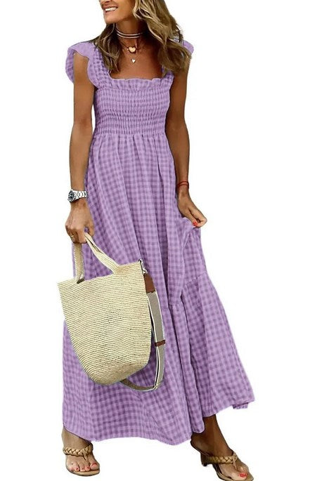 💥Last Day Special Sale 49% Off💃Women's Vintage Plaid Clashing Dresses