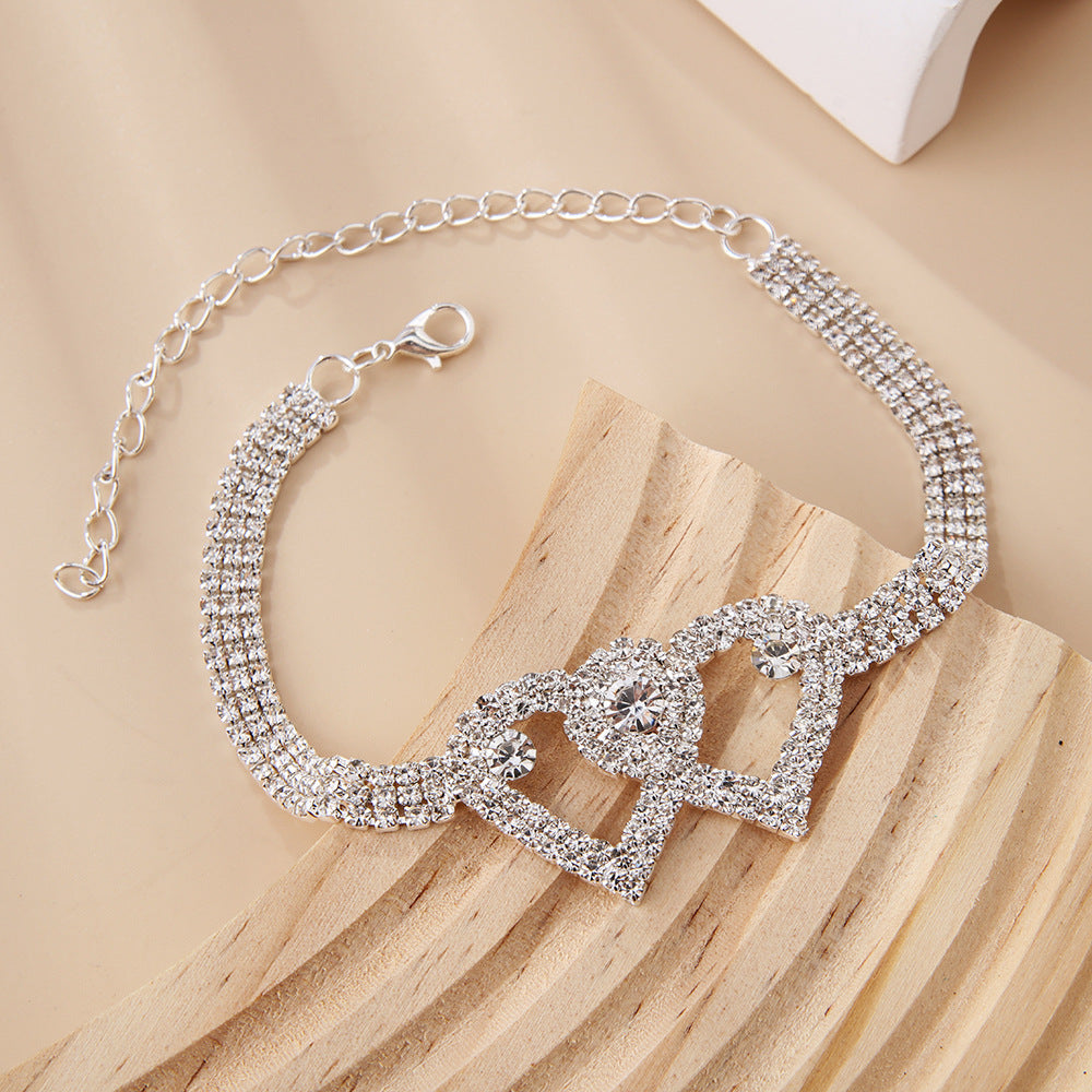 Buy 2 Get 15%💖Heart X Heart Ankle Bracelet🌟