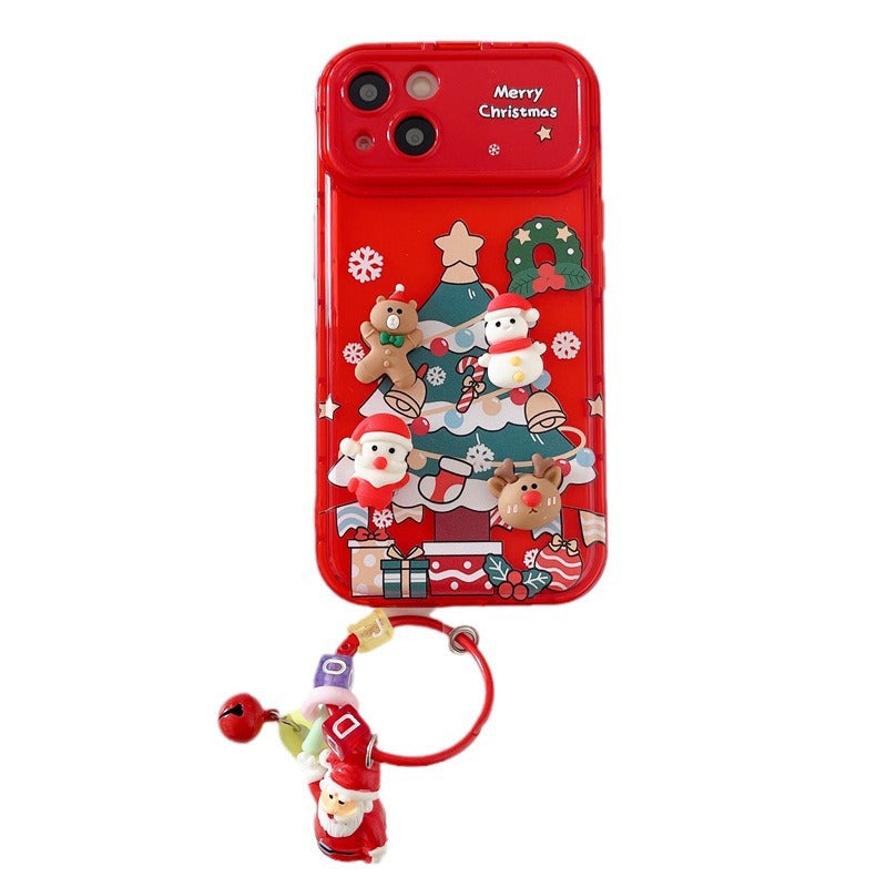 🎄Christmas Hot Sale 50% OFF🔥Christmas Tree Pendant Flip Mirror Case Cover For iPhone🎅