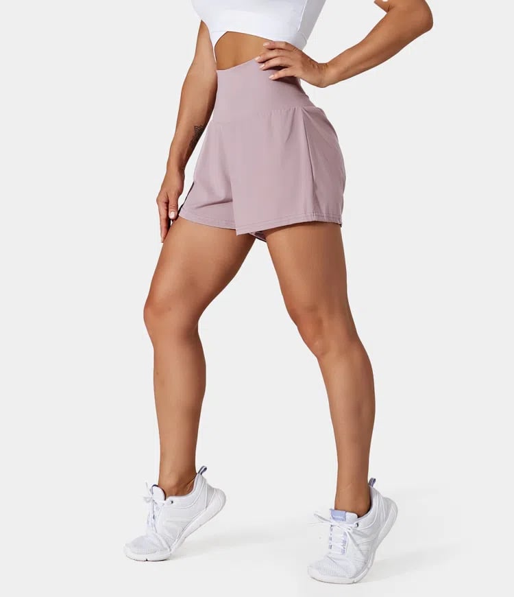 ✨️2025 Hot Sale 49% OFF🥰High Waisted 2-in-1 Yoga Shorts & Side Pockets