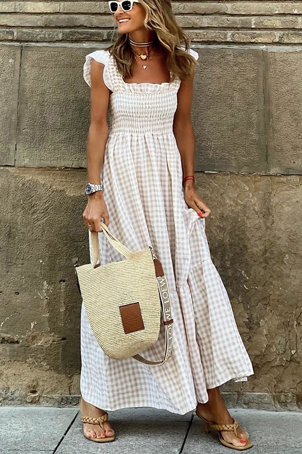 💥Last Day Special Sale 49% Off💃Women's Vintage Plaid Clashing Dresses