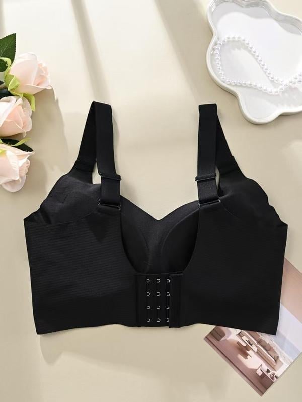 🎁Buy 1 Get 3 Packs💕Women's Ribbed Push Up Adjustable Wireless Bra