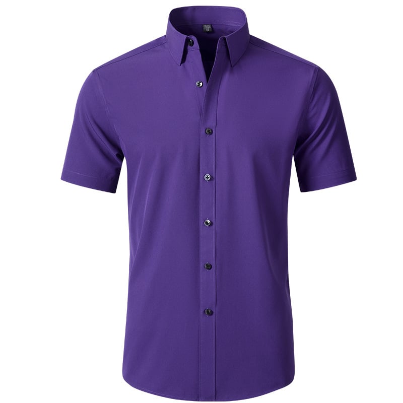 ⏰HOT SALE 50% OFF🔥STRETCH NON-IRON ANTI-WRINKLE SHIRT💕Summer must-have short-sleeved shirt